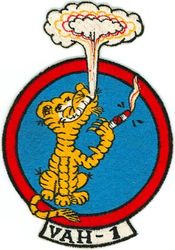 Heavy Attack Squadron 1 (VAH-1)
Established as Heavy Attack Squadron ONE (VAH-1) “Smokin Tigers” on 1 Nov 1955. Redesignated Reconnaissance Attack Squadron ONE (RVAH-1) on 1 Sep 1964. Disestablished on 29 Jan 1979.
