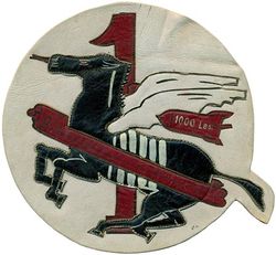 1st Fighter Squadron, Commando
Constituted as 1 Fighter Reconnaissance Squadron on 11 Apr 1944. Activated on 20 Apr 1944. Redesignated as 1 Fighter Squadron, Commando, on 2 Jun 1944. Inactivated on 12 Nov 1945. 

Assignments. Third Air Force, 20 Apr 1944; 2 Air Commando Group, 22 Apr 1944-12 Nov 1945. 

Stations. Lakeland AAFld, FL, 20 Apr 1944; Cross City AAFld, FL, 12 Jun 1944; Alachua AAFld, FL, 21 Jun 1944; Drew Field, FL, 17 Aug 1944; Lakeland AAFld, FL, 22 Aug-23 Oct 1944; Kalaikunda, India, 14 Dec 1944; Cox's Bazaar, India, 13 Feb 1945; Kalaikunda, India, 10 May-22 Oct 1945; Camp Kilmer, NJ, 11-12 Nov 1945.

Insignia Indian made painted multi piece leather.

