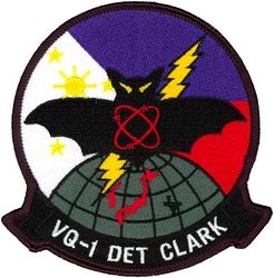 Fleet Air Reconnaissance Squadron 1 (VQ-1) Detachment Clark
Established as Special Electronic Search Project in Oct 1951. Redesignated Detachment Able, Airborne Early Warning Squadron ONE (VW-1) on 12 May 1953. Reorganized as Detachment Able, Airborne Early Warning Squadron THREE (VW-3) on 1 Jun 1954. Redesignated Electronic Countermeasures Squadron ONE (VQ-1) on 1 Jun 1955; Fleet Air Reconnaissance Squadron ONE (FAIRECONRON ONE) in Jan 1960-.

Lockheed EP-3E Aries II

