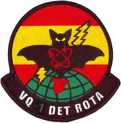 Fleet Air Reconnaissance Squadron 1 (VQ-1) Detachment Rota
Established as Special Electronic Search Project in Oct 1951. Redesignated Detachment Able, Airborne Early Warning Squadron ONE (VW-1) on 12 May 1953. Reorganized as Detachment Able, Airborne Early Warning Squadron THREE (VW-3) on 1 Jun 1954. Redesignated Electronic Countermeasures Squadron ONE (VQ-1) on 1 Jun 1955; Fleet Air Reconnaissance Squadron ONE (FAIRECONRON ONE) in Jan 1960-.

Lockheed EP-3E Aries II


