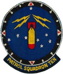 Patrol Squadron 10 (VP-10)
Established as Patrol Squadron TEN (VP-10) "Red Lancers" on 19 Mar 1951, the third squadron to be assigned the VP-10 designation.

Lockheed P2V-2 Neptune, 1951-1952
Lockheed P2V-3 Neptune, 1952-1954
Lockheed P-2V-5/5F Neptune, 1954-1960
Lockheed P-3A Orion, 1965-1967
Lockheed P-3B Orion, 1967-1980
Lockheed P-3C UII Orion, 1980-1983
Lockheed P-3C UII.5 Orion, 1993-1995
Lockheed P-3C UIIIR Orion, 1995-2015
Boeing P-8 Poseidon, 2015-.

