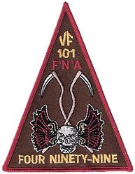 Fighter Squadron 101 (VF-101) Class 1999-04
Established as Fighter Squadron ONE HUNDRED ONE (VF-101) “Grim Reapers” on 1 May 1952. VF-101 merged with the Fleet All Weather Training Unit Atlantic (FAWTUALT) in Apr 1958. Disestablished on 30 Sep 2005. 

East coast F-14 Fleet Replacement Squadron.

Grumman F-14A/B Tomcat, 1976-2005

