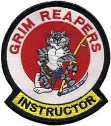 Fighter Squadron 101 (VF-101) F-14 Tomcat Instructor
Established as Fighter Squadron ONE HUNDRED ONE (VF-101) “Grim Reapers” on 1 May 1952. VF-101 merged with the Fleet All Weather Training Unit Atlantic (FAWTUALT) in Apr 1958. Disestablished on 30 Sep 2005. 

Grumman F-14A/B Tomcat, 1976-2005

