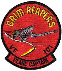 Fighter Squadron 101 (VF-101) Plane Captain
Established as Fighter Squadron ONE HUNDRED ONE (VF-101) “Grim Reapers” on 1 May 1952. VF-101 merged with the Fleet All Weather Training Unit Atlantic (FAWTUALT) in Apr 1958. Disestablished on 30 Sep 2005. 

East coast F-14 Fleet Replacement Squadron.

Grumman F-14A/B Tomcat, 1976-2005

