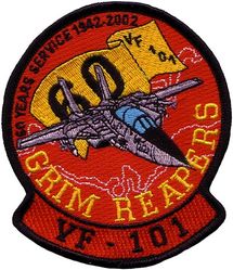 Fighter Squadron 101 (VF-101) 60th Anniversary
Established as Fighter Squadron ONE HUNDRED ONE (VF-101) “Grim Reapers” on 1 May 1952. VF-101 merged with the Fleet All Weather Training Unit Atlantic (FAWTUALT) in Apr 1958. Disestablished on 30 Sep 2005. 

Grumman F-14A/B Tomcat, 1976-2005
