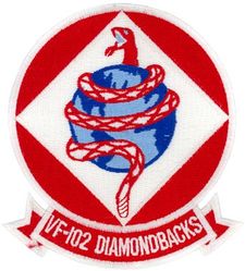 Fighter Squadron 102 (VF-102)
Established as Attack Squadron THIRTY SIX (VA-36) on 1 Jul 1955 and redesigneated Fighter Squadron ONE ZERO TWO (VF-102) "Diamondbacks" (Second VF-102) on the same day. It should be noted that on the same day the old VF-102 was redesignated VA-36. This unit is separate from VA-36 that was established on 1 Jul 1955. Redesignated Strike Fighter Squadron ONE ZERO TWO (VFA-102) in 2005.

Grumman F-14 Tomcat

