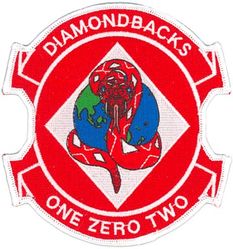 Fighter Squadron 102 (VF-102)
Established as Attack Squadron THIRTY SIX (VA-36) on 1 Jul 1955 and redesigneated Fighter Squadron ONE ZERO TWO (VF-102) "Diamondbacks" (Second VF-102) on the same day. It should be noted that on the same day the old VF-102 was redesignated VA-36. This unit is separate from VA-36 that was established on 1 Jul 1955. Redesignated Strike Fighter Squadron ONE ZERO TWO (VFA-102) in 2005.

Grumman F-14 Tomcat
