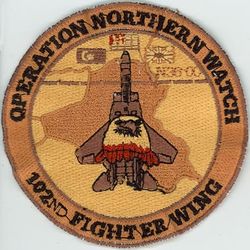 102d Fighter Wing Operation NORTHERN WATCH
Keywords: desert
