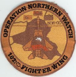 102d Fighter Wing Operation NORTHERN WATCH
Keywords: desert