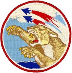 Fighter Squadron 103 (VF-103)
Established as Fighter Squadron ONE HUNDRED THREE (VF-103) on 1 May 1952. Redesignated Strike Fighter Squadron ONE HUNDRED THREE (VFA-103) in Feb 2005-.

Insignia. Approved in 1954 while flying the F9F-6, called the “Flying Cougars”, changed in 1958 when the received F8U and name changed to “Sluggers”.
