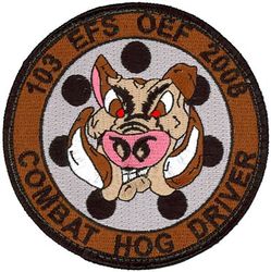 103d Expeditionary Fighter Squadron Operation ENDURING FREEDOM 2008 A-10 Pilot
Keywords: desert