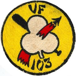 Fighter Squadron 103 (VF-103)
VF-103 "Sluggers"
Established as VF-103 on 1 May 1952. Following VF-84's decommissioning in Oct 1995, and have VF-103 adopt the VF-84 Lineage. 
 
Vought (Goodyear) FG-1D Corsair 
Grumman F-9F-6/8 Cougar
Vought F8U-1/2/E Crusader 
McDonnell Douglas F-4B/J/S Phantom II
Grumman F-14A/B Tomcat
