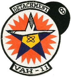 Heavy Attack Squadron 11 (VAH-11) Mediterranean Cruise 1965-1966
Established as Composite Squadron Eight (VC-8) "Checkertails" on 3 Dec 1951. Redesignated Heavy Attack Squadron Eleven (VAH-11) on 1 Nov 1955; Reconnaissance Attack Squadron Eleven (RVAH-11) in Jul 1966. Disestablished on 1 Jun 1975.

24 Aug 1965-7 Apr 1966, USS Forrestal (CVA-59), CVW-8, Douglas A3D-2 Skywarrior


