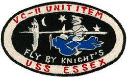 Composite Squadron 11 (VC-11) Detachment I ATG-2 Western Pacific Cruise 1953-1954
Established as Airborne Early Warning Squadron 1 (VAW-1) on 6 Jul 1948: Composite Squadron 11 (VC-11) in Sep 1948: Airborne Early Warning Squadron 11 (VAW-11) on 11 Jul 1956: Airborne Early Warning Squadron 111 (VAW-111)  on 13 Apr 1967. Disestablished on 1 Jun 1977. Established on 1 Oct 1986. Disestablished 29 Apr 1988.

Douglas AD-4W Skyraider

Deployment: 1 Dec 1953-12 Jul 1954, USS Essex, (CVA-9), ATG-2, AD-4W


