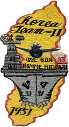 Composite Squadron 11 (VC-11) Detachment G CVG-102 Western Pacific & Korea Cruise 1951
Established as Airborne Early Warning Squadron 1 (VAW-1) on 6 Jul 1948: Composite Squadron 11 (VC-11) in Sep 1948: Airborne Early Warning Squadron 11 (VAW-11) on 11 Jul 1956: Airborne Early Warning Squadron 111 (VAW-111)  on 13 Apr 1967. Disestablished on 1 Jun 1977. Established on 1 Oct 1986. Disestablished 29 Apr 1988.

Douglas AD-4W Skyraider

Deployment: 10 May-17 Dec 1951, USS Bon Homme Richard (CV-31), CVG-102, AD-4W

