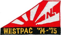 Fighter Squadron 111 (VF-111) CRUISE 1974-1975
VF-111 "Sundowners"
1974-1975
Established as VA-156 on 4 Jun 1956; VF-111 20 Jan 1959-30 Sep 1995. The day after the disestablishment of the first VF-111, VA-156 assumed VF-111's designation.
Vought F-8C/D/E/H Crusader
McDonnell Douglas F-4B Phantom II
