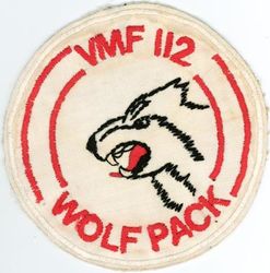 Marine Fighter Squadron 112 (VMF-112)
VMF-112 "Wolfpack"
1946 
F4U-1 Corsair
