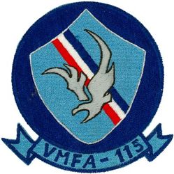 Marine Fighter Attack Squadron 115 (VMFA-115)
VMFA-115  "Silver Eagles"
1965 1st Design
F-4B Phantom II
