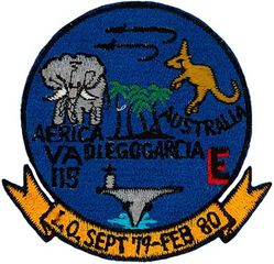 Attack Squadron 115 (VA-115) INDIAN OCEAN CRUISE 1979-1980
VA-115
1979-1980
Grumman A-6E; KA-6D Intruder
