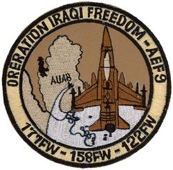 122d Fighter Wing, 158th Fighter Wing and 177th Fighter Wing Operation IRAQI FREEDOM
Keywords: desert