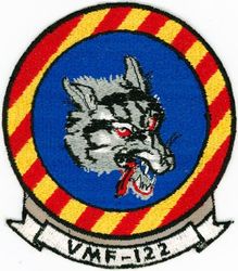 Marine Fighter Squadron 122 (VMF-122)
VMF-122 "Werewolves"
1954-1957 4th Design
FJ-2/-3 Fury
