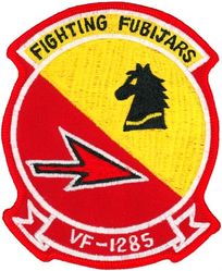 Fighter Squadron 1285 (VF-1285)
VF-1285 "Fighting Fubijars" 
CNO direction was issued to establish VF-1285 as a SAU for support of West Coast Fleet F-14 fighter squadrons  whose mission was to provide ground, simulator and flight training for Reserve aircrews and maintenance training to Reserve enlisted personnel in order to provide combat-ready personnel to augment fleet squadrons during mobilization. VF-1285 flew VF-301 & VF-302 assets. Disestablished Sep 1994. 
Translation: FUBIJAR = F__K YOU BUDDY I'M JUST A RESERVIST 
