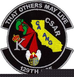 129th Operations Support Flight Gaggle
Gaggle consists of (counter clockwise from top left): 131st Rescue Squadron, 130th Rescue Squadron and 129th Rescue Squadron.
