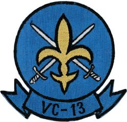 Composite Squadron 13 (VC-13)
VC-13 "Saints"
Established as Fighter Squadron 753 (VF-753) in 1946;  VF-753 absorbed VSF-76 & VSF-86 and redesignated Fleet Composite Squadron Thirteen (VC-13) on 1 Sep1973; Fighter Composite Squadron Thirteen (VFC-13) on 22 Apr 1988-.
Vought F-8H Crusader 1973
Douglas A-4L Skyhawk 1974
Douglas TA-4F Skyhawk 1976
Douglas TA-4J Skyhawk 1976
Douglas A-4E Skyhawk 1983
Douglas A-4F Skyhawk 1988
McDonnell Douglas Boeing F/A-18 Hornet 1993
McDonnell Douglas F5-E/F Tiger II 1996

