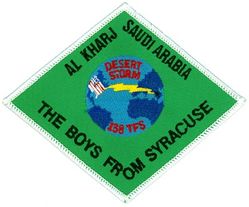 138th Tactical Fighter Squadron Operation DESERT STORM
