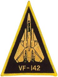 Fighter Squadron 142 (VF-142) F-14 Tomcat
VF-142 "Ghostriders" (Second VF-142) 
1974-1995
Established as VF-193 on 24 Aug 1948; VF-142 (2nd) on 15 Oct 1965-30 Apr 1995.  
Grumman F-14A/B Tomcat
