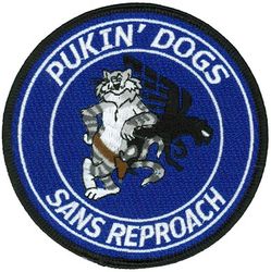 Fighter Squadron 143 (VF-143) F-14 Tomcat
Established as Fighter Squadron EIGHT SEVEN THREE (VF-871) in 1949 and called to active duty on 20 Jul 1950. Redesignated Fighter Squadron ONE TWO THREE (VF-123) “Blue Racers” on 4 Feb 1953, Fighter Squadron FIVE THREE (VF-53) on 15 Apr 1958; Fighter Squadron ONE FORTY THREE (VF-143) (2nd) on 20 Jun 1963; Strike Fighter Squadron ONE FORTY THREE on 27 Apr 2005-.

Grumman F-14A/B Tomcat, 1975-2005

