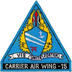 Carrier Air Wing 15 (CVW-15) 
Established as Carrier Air Group 15 (CAG-15) on 1 Sep 1943. Redesignated Carrier Air Wing 15 (CARAIRWING FIFTEEN) (CVW-15) on 1 Sep 1963. Disestablished on 31 Mar 1995.
