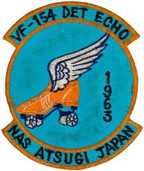 Fighter Squadron 154 (VF-154) Detachment Echo
Established as Reserve Fighter Bomber Squadron SEVEN ZERO EIGHT (VFB-718) on 1 Jul 1946. Redesignated Fighter Squadron SIX EIGHT A (VF-68A) on 15 Nov 1946; Reserve Fighter Squadron EIGHT THREE SEVEN (VF-837) “The Grand Slammers” in Aug 1948, called to active duty on 1 Feb 1951; Fighter Squadron ONE FIVE FOUR (VF-154) “Black Knights” on 4 Feb 1953; Strike Fighter Squadron ONE FIVE FOUR (VF-154) on 1 Oct 2003-.

Vought F8UA/D Crusader.



