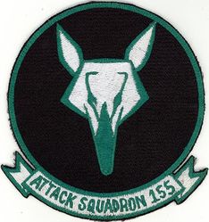 Attack Squadron 155 (VA-155)
Established as Reserve Attack Squadron SEVENTY ONE E (VA-71E) in 1946. Redesignated Reserve Attack Squadron FIFTY EIGHT A (VA-58A) on 1 Oct 1948; Reserve Composite Squadron SEVEN HUNDRED TWENTY TWO (VC-722) on 1 Nov 1949; Reserve Attack Squadron SEVEN HUNDRED TWENTY EIGHT (VA-728) on 1 Apr 1950. Called to active duty as Attack Squadron SEVEN HUNDRED TWENTY EIGHT (VA-728) on 1 Feb 1951. Redesignated Attack Squadron ONE HUNDRED FIFTY FIVE (VA-155) on 4 Feb1953. Disestablished on 30 Sep 1977. The second squadron to be assigned the VA-155 designation.

