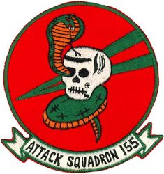 Attack Squadron 155 (VA-155)
Established as Reserve Attack Squadron SEVENTY ONE E (VA-71E) in 1946. Redesignated Reserve Attack Squadron FIFTY EIGHT A (VA-58A) on 1 Oct 1948; Reserve Composite Squadron SEVEN HUNDRED TWENTY TWO (VC-722) on 1 Nov 1949; Reserve Attack Squadron SEVEN HUNDRED TWENTY EIGHT (VA-728) on 1 Apr 1950. Called to active duty as Attack Squadron SEVEN HUNDRED TWENTY EIGHT (VA-728) on 1 Feb 1951; Attack Squadron ONE HUNDRED FIFTY FIVE (VA-155) on 4 Feb 1953. Disestablished on 30 Sep 1977. The second squadron to to be assigned the VA-155 designation.

Douglas A4D-2 (A-4B); A4D-5 (A-4E) Skyhawk

