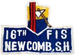 16th Fighter-Interceptor Squadron Name Tag
