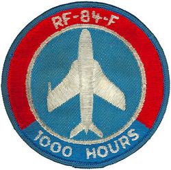 160th Tactical Reconnaissance Squadron RF-84F 1000 Hours
