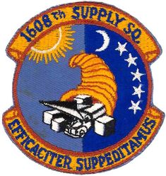 1608th Supply Squadron
Translation: EFFICACITER SUPPEDITAMUS = We Lend Strong Support
