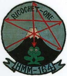 Marine Medium Helicopter Squadron 164 (HMM-164)
HMM-164 "Vietnam's Flying Death"
1966-1969
CH-46 Sea Knight 
