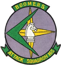 Attack Squadron 165 (VA-165)
VA-165 "Boomers"
1964-1970's
Douglas A-1J Skyraider
Grumman A-6A; A-6B; A-6C; KA-6D Intruder
