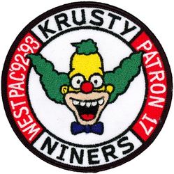 Patrol Squadron 17 WESTPAC CRUISE 1992-1993
VP-17 "White Lightnings"
1992-1993
Established as VP-916 on 1 Jul 1946; VP-ML-66
on 15 Nov 1946; VP-772 in Feb 1950; VP-17 (3rd VP-17) on 4 Feb 1953; VA-HM-10 on 1 July 1956; VP-17
on 1 Jul 1959-31 Mar 1995.
Lockheed P-3C Orion

