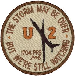 1704th Reconnaissance Squadron (Provisional) U-2
On 21 Sep 1990 OL-CH was designated 1704th Reconnaissance Squadron (Provisional). During the deployment (Aug 90-Feb 91) U-2s flew 564 missions; 4,561.6 hours flown.
Keywords: desert