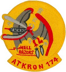 Attack Squadron 174 (VA-174)
VA-174 "Hellrazors"
1966-late 1960's
Vought A-7A; A-7B Corsair II
