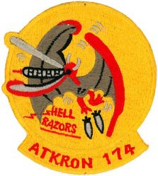 Attack Squadron 174 (VA-174)
VA-174 "Hellrazors"
1966-late 1960's
Vought A-7A; A-7B Corsair II
