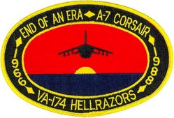 Attack Squadron 174 (VA-174) Inactivation
VA-174 "Hellrazors"
1988
Vought A-7E Corsair II
