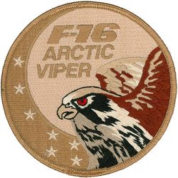 18th Fighter Squadron F-16 Swirl
Keywords: desert