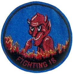 Fighter Squadron 18
VF-18 
20 Jul 1943-5 Mar 1944; 5 Mar 1944-15 Nov 1946
Grumman F6F-3 Hellcat 
Grumman F6F-3/5/5P Hellcat 
