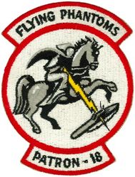 Patrol Squadron 18
VP-18 " Flying Phantoms"
1954-1968 (2nd insignia)
Established as VP-914 in May 1946; VP-ML-
64 on 15 Nov 1946; VP-861 in Feb 1950; VP-18 (3rd VP-18) on 4 Feb 1953-10 Oct 1968.
Lockheed P2V-7/SP-2H Neptune
