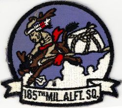 185th Military Airlift Squadron 
Constituted as the 620th Bombardment Squadron (Dive) on 25 Jan 1943. Activated on 4 Feb 1943. Redesignated 506th Fighter-Bomber Squadron on 10 Aug 1943. Redesignated 506th Fighter Squadron on 30 May 1944. Inactivated on 9 Nov 1945. Redesignated 185th Fighter Squadron, and allotted to the National Guard on 24 May 1946. Organized on 18 Feb 1947. Extended federal recognition on 18 Dec 1947. Redesignated 185th Tactical Reconnaissance Squadron on 1 Feb 1951; 185th Fighter-Bomber Squadron on 1 Jan 1953; 185th Fighter-Interceptor Squadron 1 Jul 1955; 185th Air Transport Squadron, Heavy c. 1 Apr 1961; 185th Military Airlift Squadron on 1 Jan 1966; Redesignated 185th Tactical Airlift Squadron on 10 Dec 1974; 185th Airlift Squadron c. 16 May 1992; 185th Air Refueling Squadron on 1 Oct 2008; 185th Special Operations Squadron on 1 Oct 2015-.
