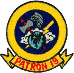 Patrol Squadron 19
VP-19 "Big Red"
1964-1978 (3rd insignia)
Established as VP-907 on 4 Jul 1946; VP-ML-57 on 15 Nov 1946; VP-871) in Feb 1950 VP-19 (3rd VP-19) on 4 Feb 1953-31 August 1991.
Lockheed P-3A/B/C Orion
